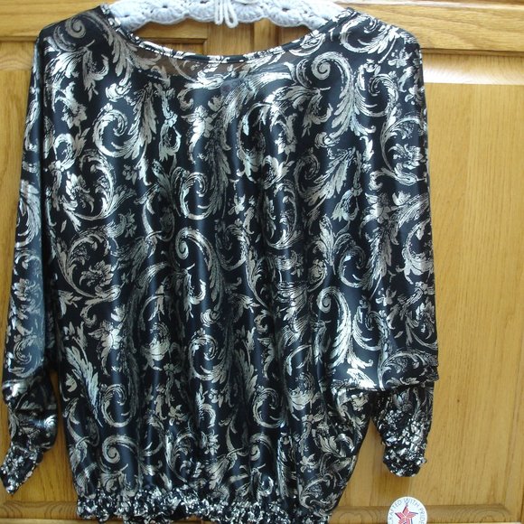 NEW WOMEN'S CINDY COLLINS DOLMAN SLEEVES BLOUSE - Picture 1 of 8